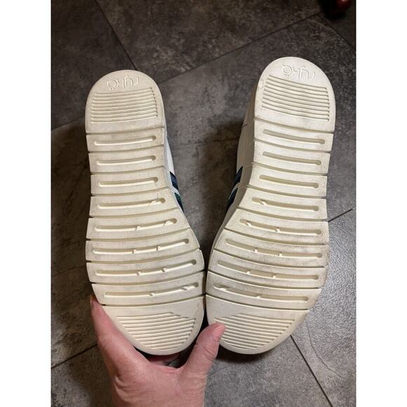 RYKA HAZE Surround Fit Slip-On Shoe White Mesh Leather Striped Strap Sz 11 M - Picture 5 of 7